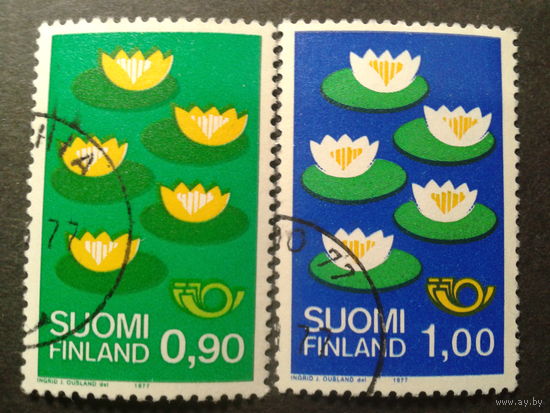 Финляндия 1977 цветы полная серия
