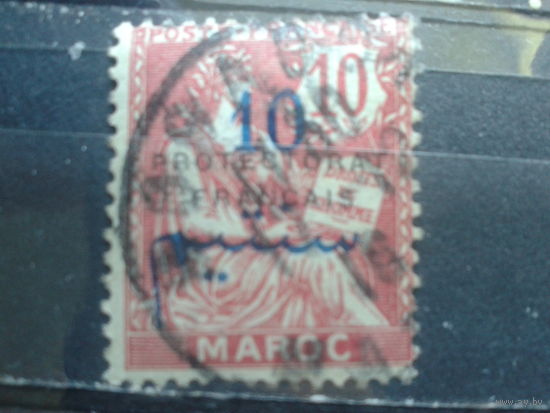 Марокко, Французская почта, 1914, Стандарт, надпечатка