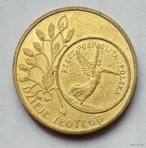 Польша 2 злотых 2007 г. История польского злотого. Ника на 5 злотых 1928 года