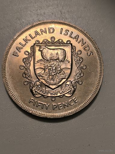 1977 Falkland 50 c