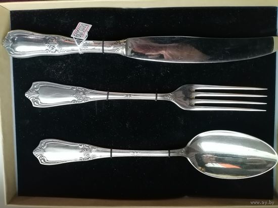 Вилка ложка. нож ,серебро 875