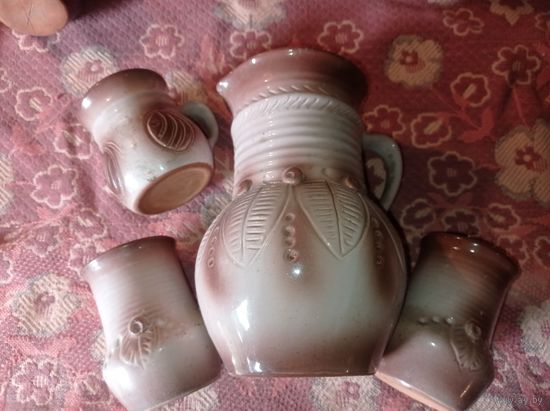 Керамика СССР, кувшин, чашка, стопки СССР