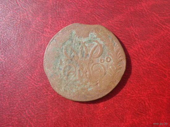 Копейка 1760 года Российская Империя (Елизавета Петровна)