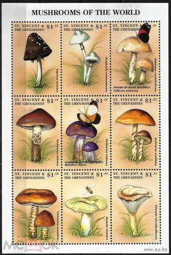 Сент-Винсент и Гренадины Грибы флора  1998 MNH