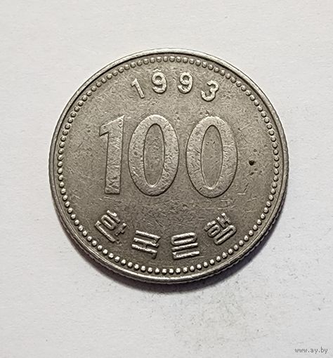 Южная Корея 100 вон, 1993