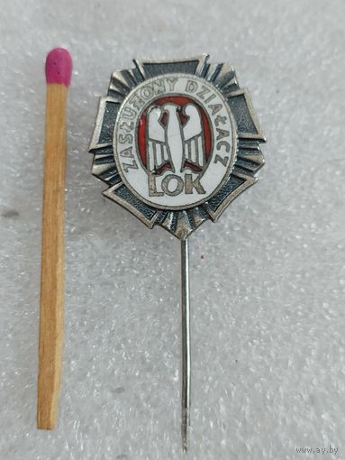 Знак-фрачник ПНР. Польская национальная лига обороны. тяжёлый