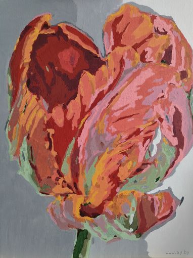 Картина Тюльпан, холст на подрамнике, акрил, 40 *50