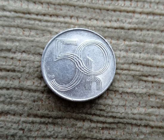 Werty71 Чехия Чехословакия 50 геллеров 1995 Лев