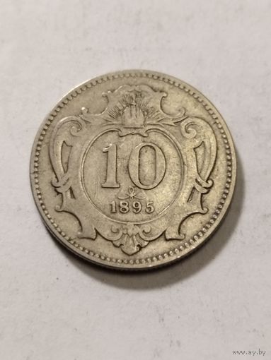 Австрия 10 геллер 1895