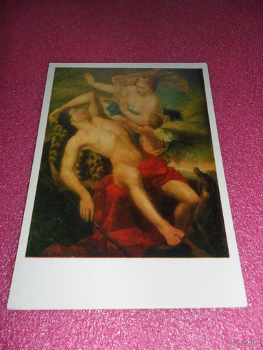 Открытка Иванов А.И. (1776-1848). Селена и Эндимион. Вторая половина 1790-х гг. Псковский государственный объединенный историко-архитектурный и художественный музей-заповедник