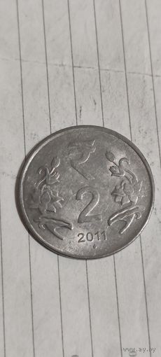 Индия 2 рупий 2011