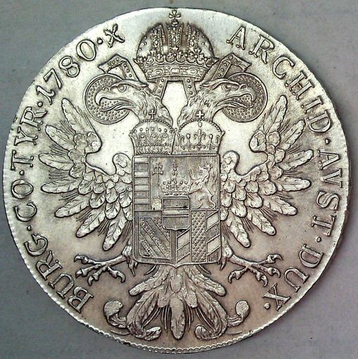 РАСПРОДАЖА!!! - АВСТРИЯ 1 талер 1780 год "МАРИЯ ТЕРЕЗИЯ" серебро - aUNC!
