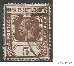 Стрейтс Селтмент. Король Георг V. 1936г. Mi#195.
