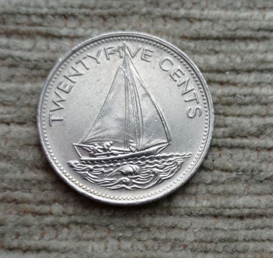 Werty71 Багамы 25 центов 2000 Багамские острова Корабль