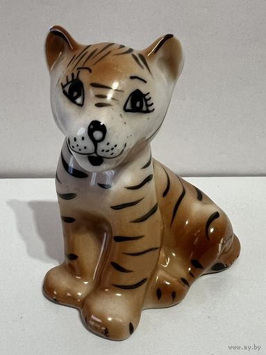 Фарфоровая статуэтка "Тигрёнок". Тигр. ДФЗ