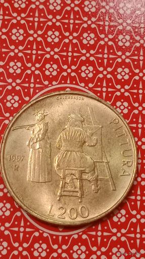 Сан Марино 200 лир 1997