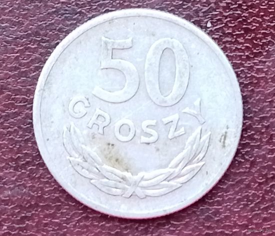 Польша 50 грошей, 1949 Алюминий, 1.6гр