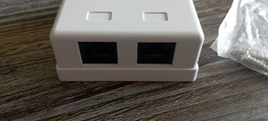 Розетка компьютерная Cablexpert RJ45 (2 порта)