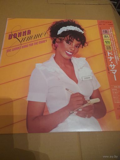 DONNA SUMMER " SHE WORKS HARD FOR THE MONEY" 1983  LP   JAPAN CASABLANCA 28S-165/NM