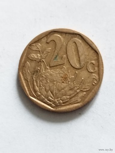 ЮАР 20 центов 2008