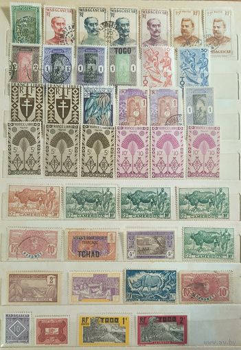 Французские колонии. Сборка марок