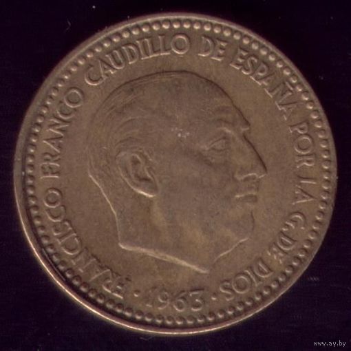 1 Песета 1963(64) год Испания