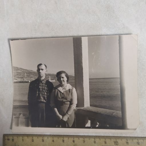 Фотография. Набережная Ялты. Ноябрь 1960 года.
