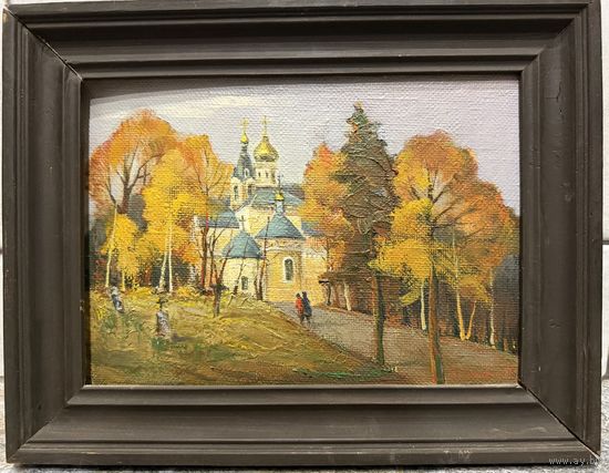 Картина В.Довшевич (уголок Минска Минское военное кладбище