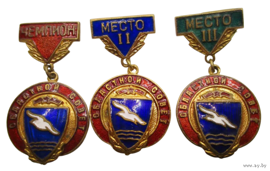 Призовые знаки ДСО Буревестник Областной совет