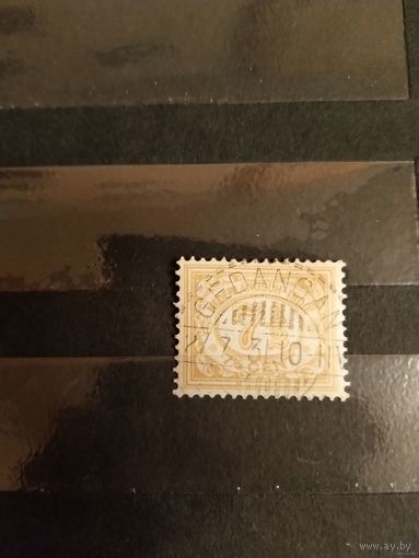 1912 Голландская колония Ост-Индия без дыр хорошая сохранность марка боится воды гашение (4-3)
