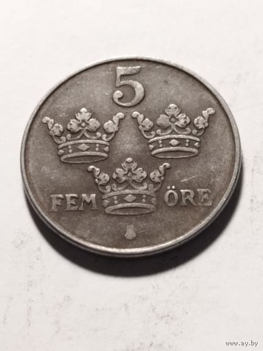 Швеция 5 оре 1944