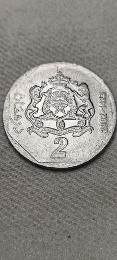 Марокко 2 дирхам 2002