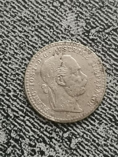 10 крейцеров Австрия 1869 г. Хорошая