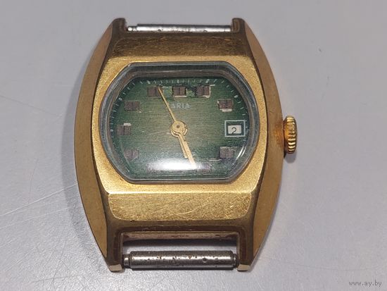 Женские часы Заря 22 камня, позолота Au 10. На ходу. ссср.