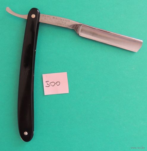 Опасная мини бритва "GAPL BAUMANN, BERLIN. N 39, EXTRA, TYPE REINICKENDOR ERSTR 116 (ручка из эбонита)