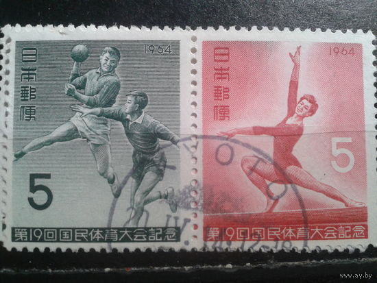 Япония, 1964. Национальный спортивный фестиваль в Ниигата, полная серия, сцепка