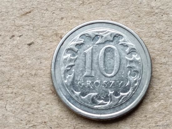 Польша 10 грошей, 2019г. (Н)
