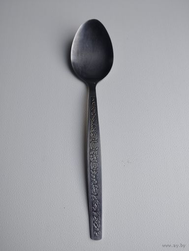 Ложка десертная, stainless steel, клеймо, рисунок розы, made in japan