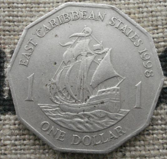 1 доллар 1998 Восточные Карибы