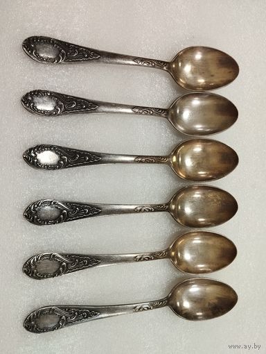 Чайные ложки Фаберже, мельхиор. Кольчугино, СССР