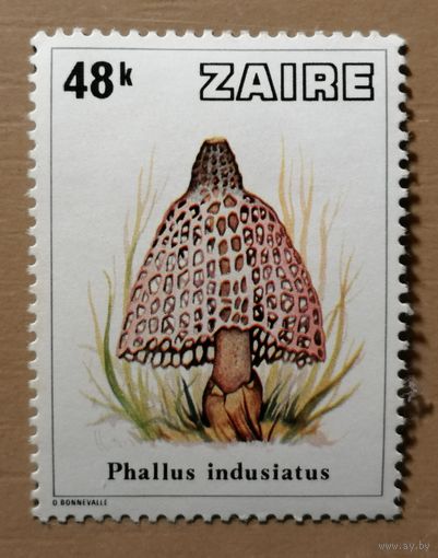 Марка Заир, серия -- грибы, 1978 г., без надпечатки