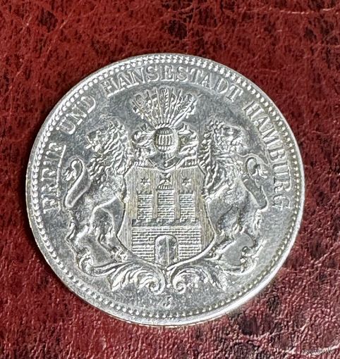 3 марки Гамбург 1914г