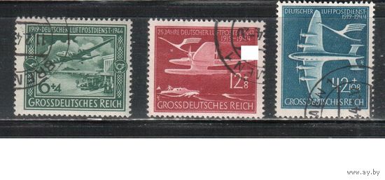 Германия-1944,(Мих.866-868) гаш.  , Авиация, Самолеты(полная серия)