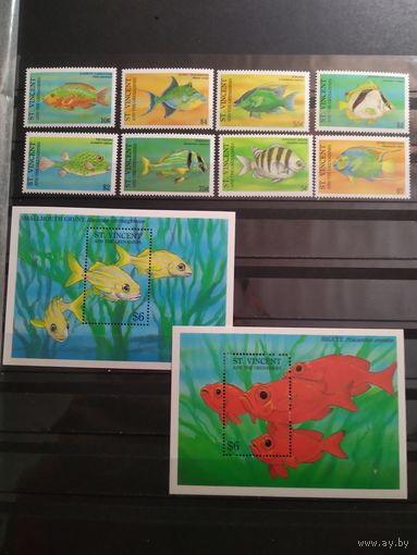Сент Винсент 1993 г. Рыбы.