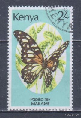 [2484] Кения 1988. Фауна.Бабочка.2шил. Гашеная марка.
