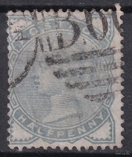 66.Br. Великобритания. Виктория. Стандарт. 1/2 P. 1880 г. Mi.#55.