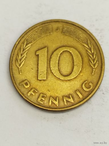 Германия 10 пфенинг 1980 J
