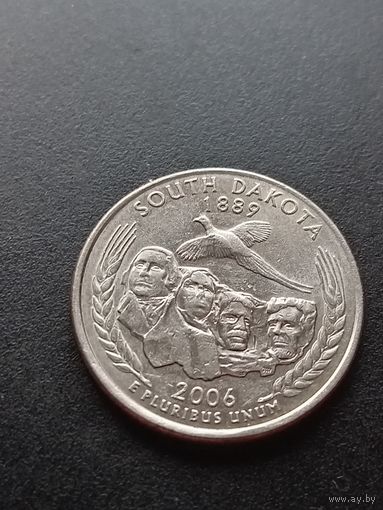 США 25 центов  2006 г. P - Южная Дакота