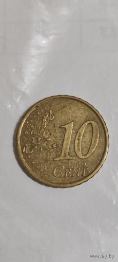 Испания 10 евроцентов 2004