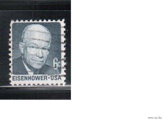США-1970, (Мих.1005) , гаш. , Личности, Эйзенхауэр(одиночка)